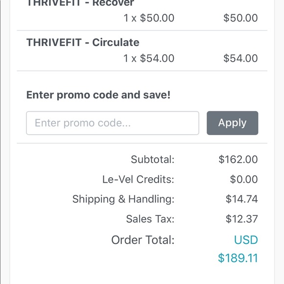 Level Thrive Fit Line Entire Month Supply - Picture 8 of 8